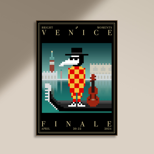 Bright Moments Venice Finale Commemorative Print with your CryptoVenezian